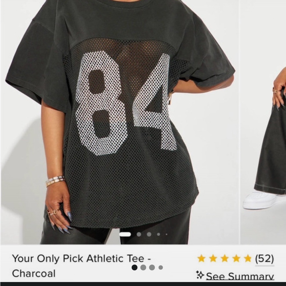 Fashion Nova Black Athletic Tee